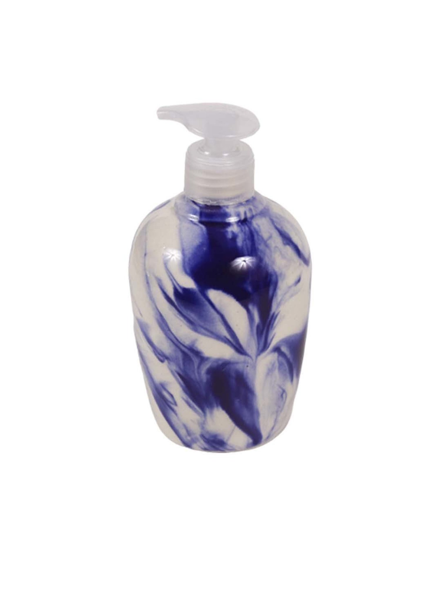 Unravel India Blue Shades Of Earth Ceramic Soap Dispenser