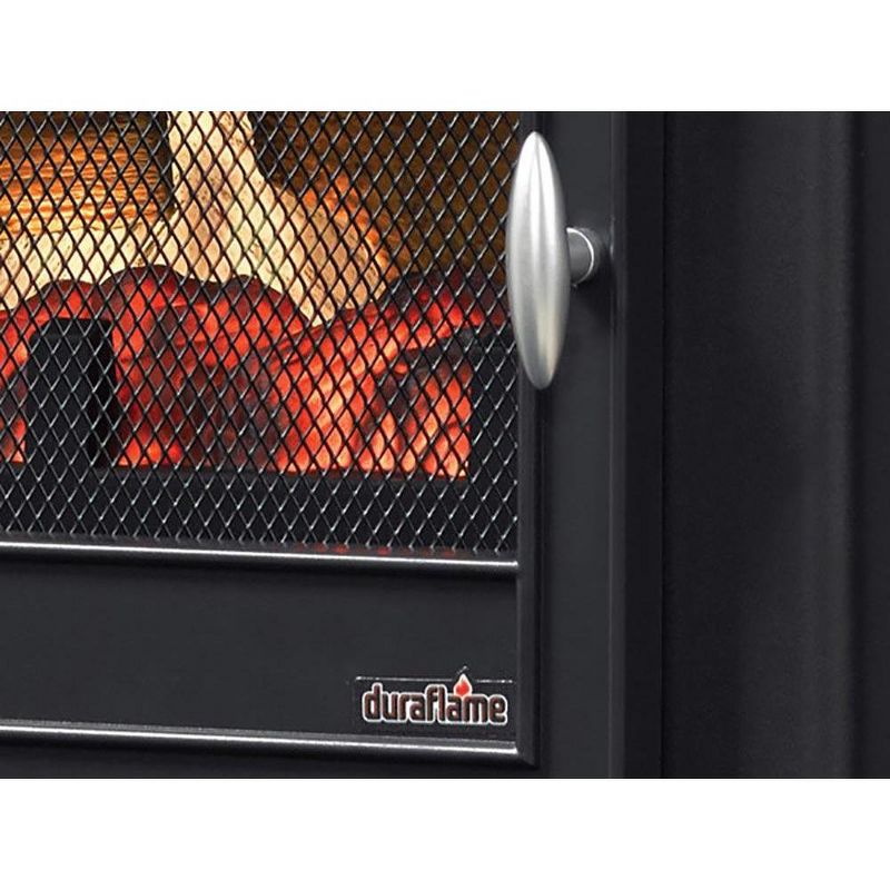 Duraflame Black Infrared 3D Freestanding Stove with Pedestal Base - DFI-7105-01