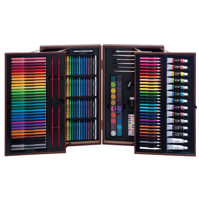 215pc Deluxe Artist Set in Wood Case - Art 101