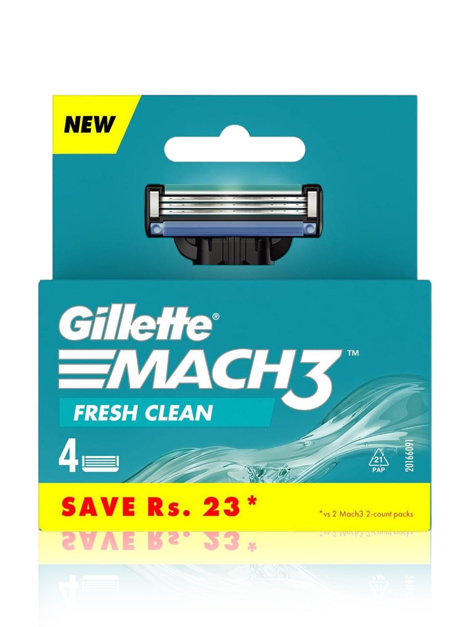 Gillette Mach3 Fresh Clean Shaving Razor with 4 Cartridges