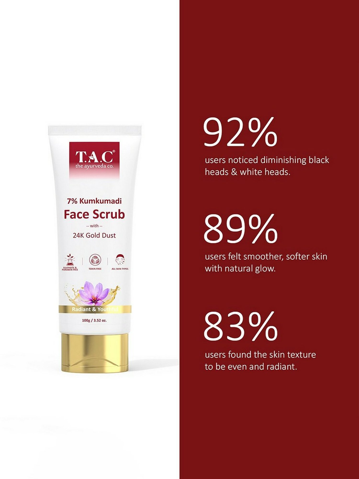 SADHEV The Art Of Ayurveda Ayurvedic Face Scrub - 15 gm