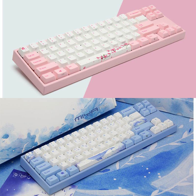 Ducky X Varmilo MIYA Pro Ergonomic Design,Cool Exterior 68 Keys Type-C Cable Detachable Mechanical Gaming  Keyboard For Office And Game- Chinese Hua Dan Verison( No Backlit)