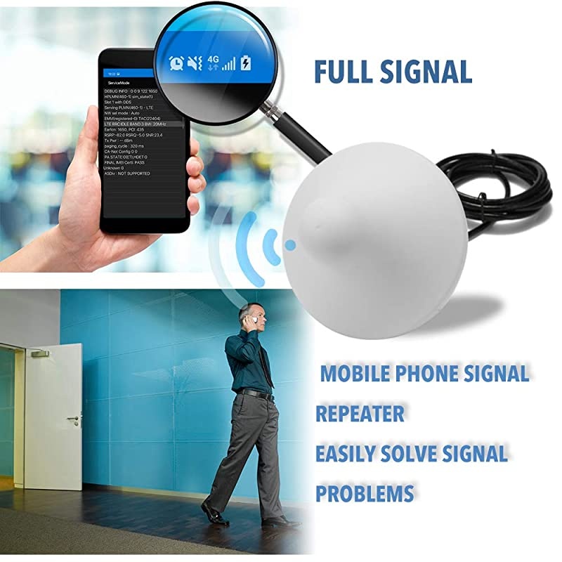 Signal Booster,  CDMA/3G 850/2100MHz 2G/3G Dual Band Dual LCD Display Mobile Phone Signal Booster Cell Phone Signal Repeater Signal Amplifier Set