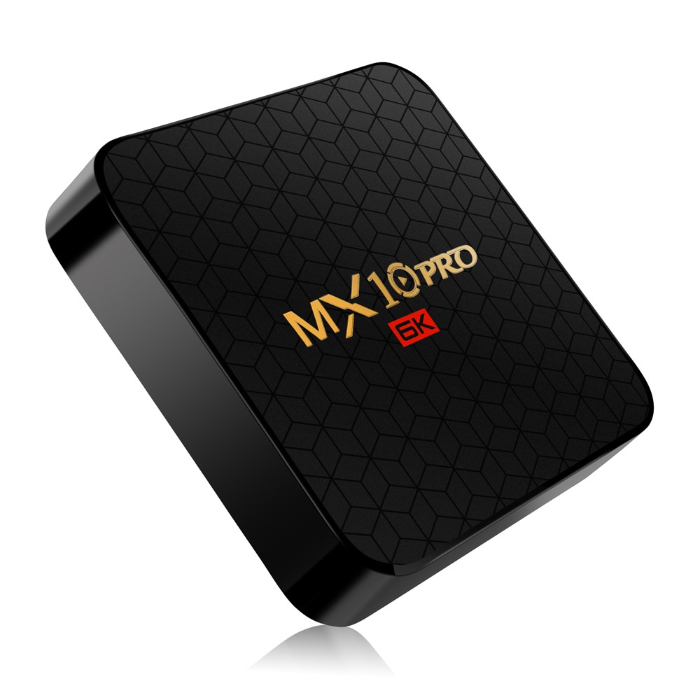 MX10 PRO Smart TV Box Android 9.0 Allwinner H6 UHD 4K Media Player 6K Image Decoding 4GB / 64GB 2.4G WiFi 100M LAN USB3.0 H.265 VP9