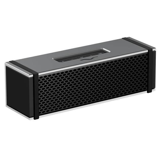 V-Moda Remix Bluetooth Speaker with Built-In Headphone Amplifier, Single, Silver