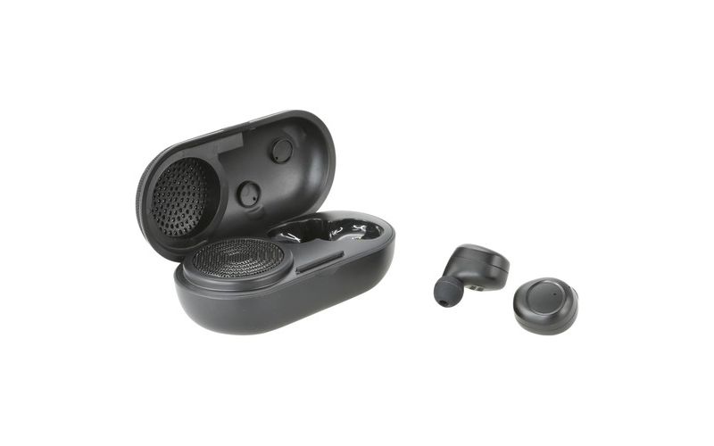 iLive Truly Wire-Free Earbuds with Charging Case and Speaker (IAEBTS410B) - Stereo - True Wireless - Bluetooth - 16 Ohm - 20 Hz - 20 kHz - Earbud