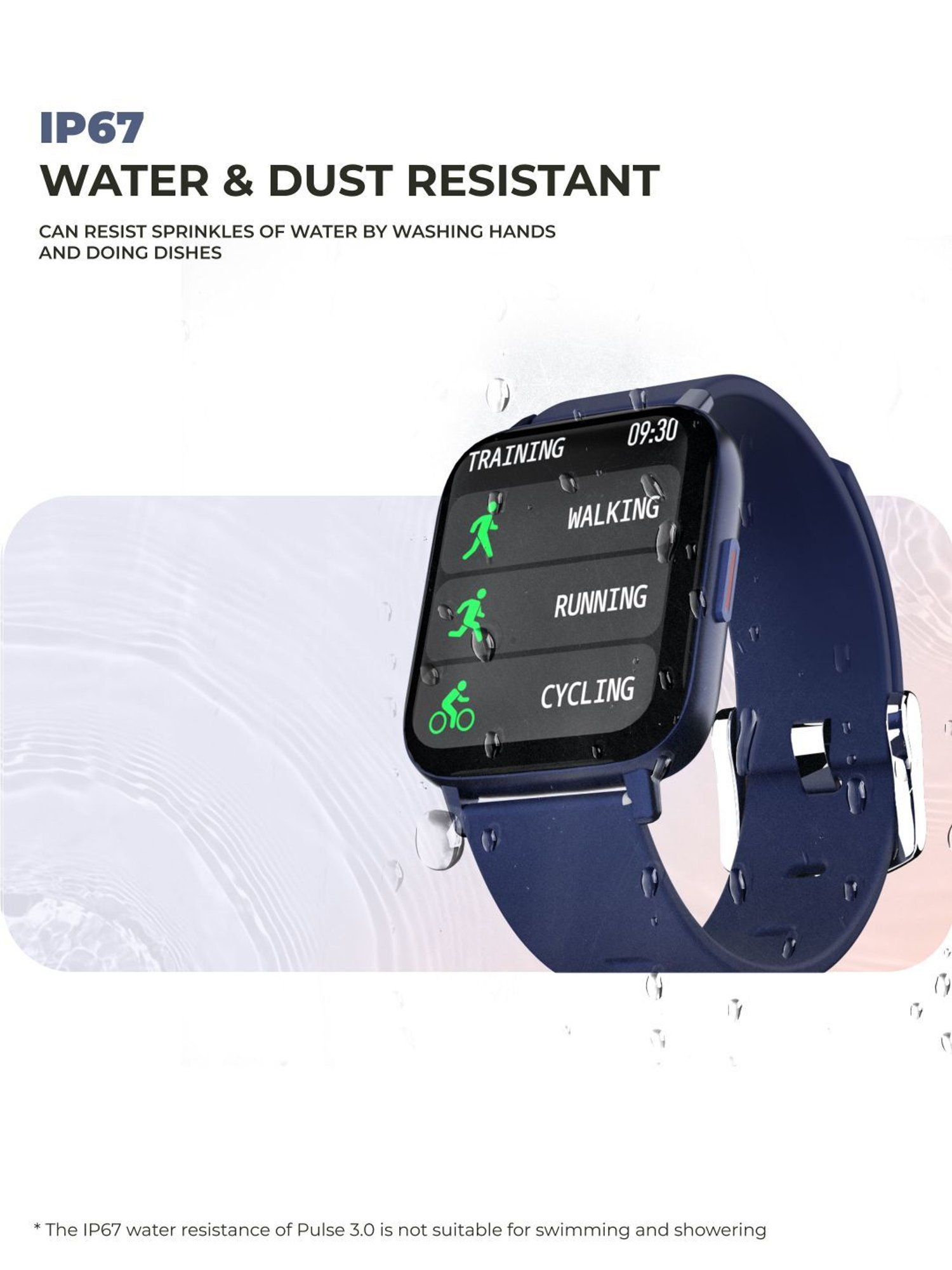 Hammer Pulse 3.0 1.69" Smart Watch with Call Function (Blue)