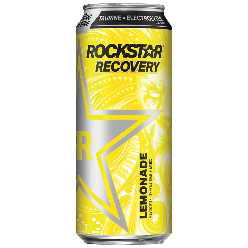 Rockstar Recovery Lemonade Energy Drink - 16 fl oz Can