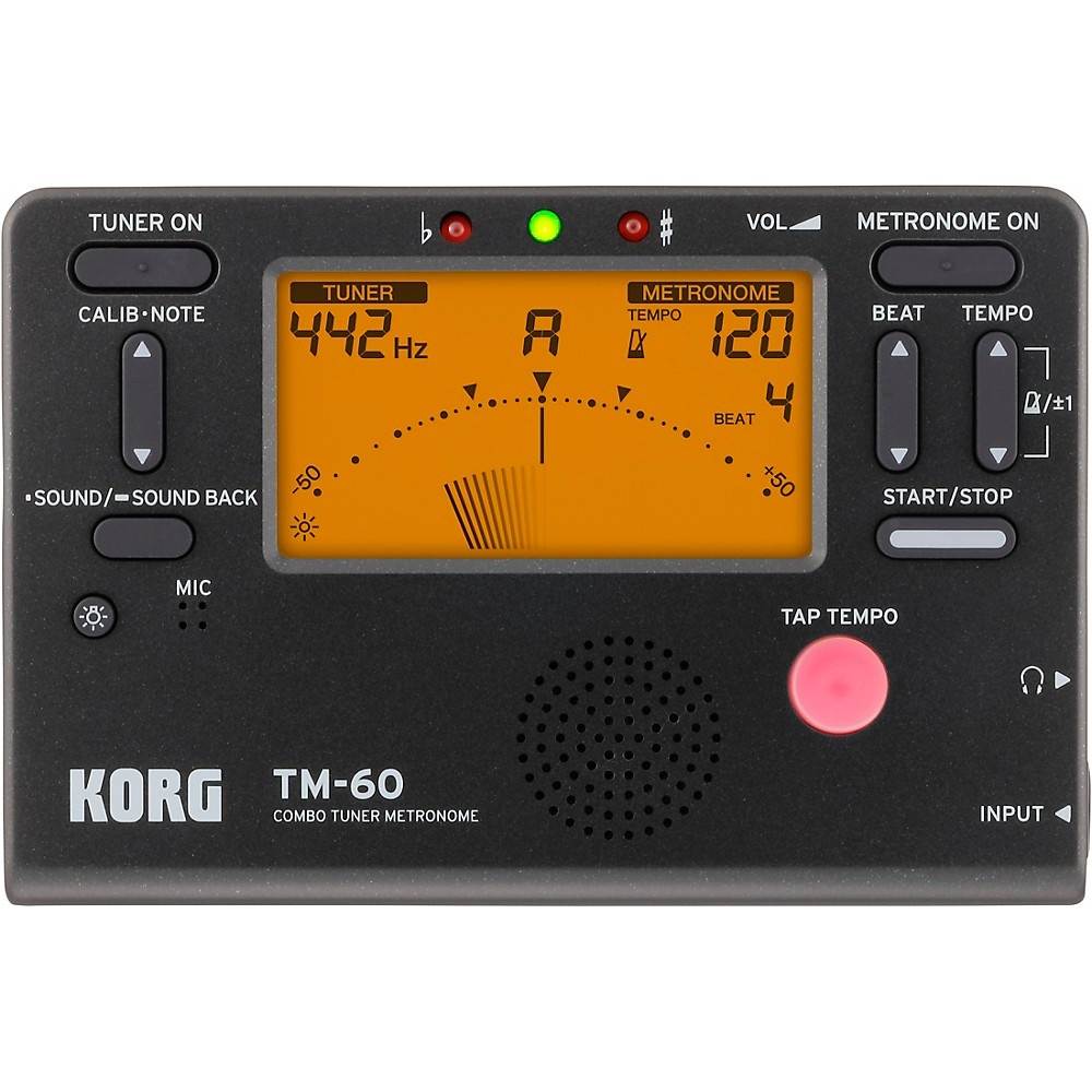 Korg TM-60 Tuner Metronome Black