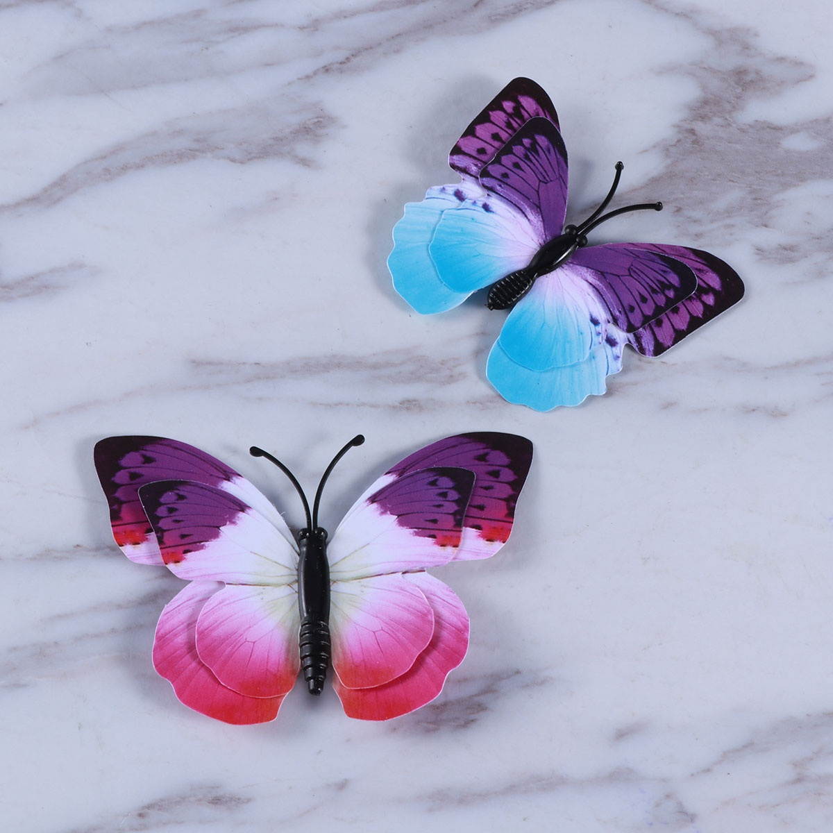 12PC Magnet Simulation 3D Rainbow Double Layers Decoration Refrigerator Sticker for Office Home Decoration