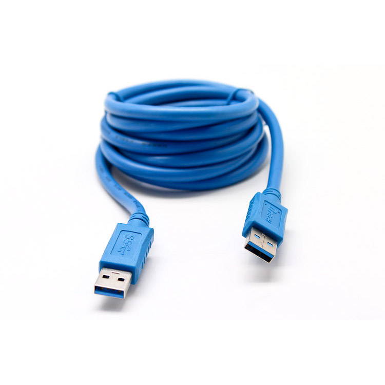 DTECH CU0121 6 ft. Blue USB 3.0 A Male to A Male Cable 6 feet