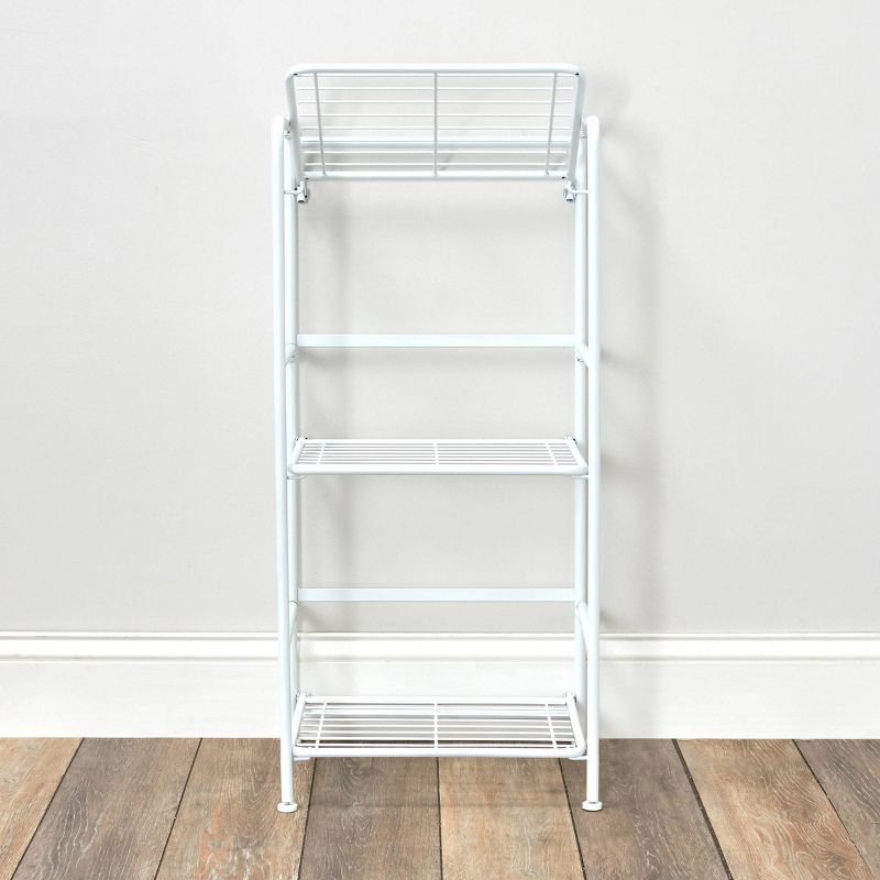 FlipShelf 3 Tier Narrow Rounded Shelf White
