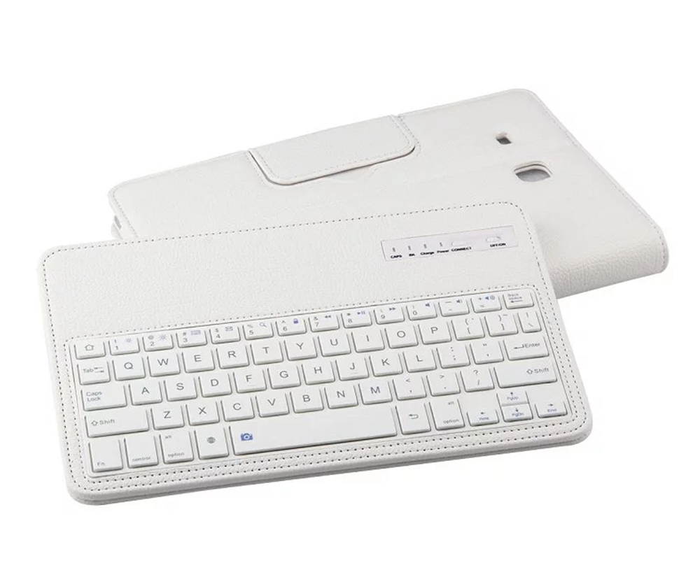 HaiBlue Bluetooth 3.0 Keyboard for Samsung Galaxy Tab E 9.6 Inch Tablet SM-T560/SM-T561 PU Leather Case Cover