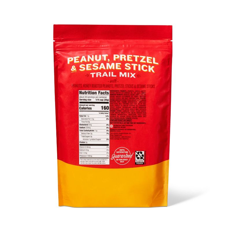 Peanut, Pretzel & Sesame Stick Trail Mix - 21oz - Market Pantry™
