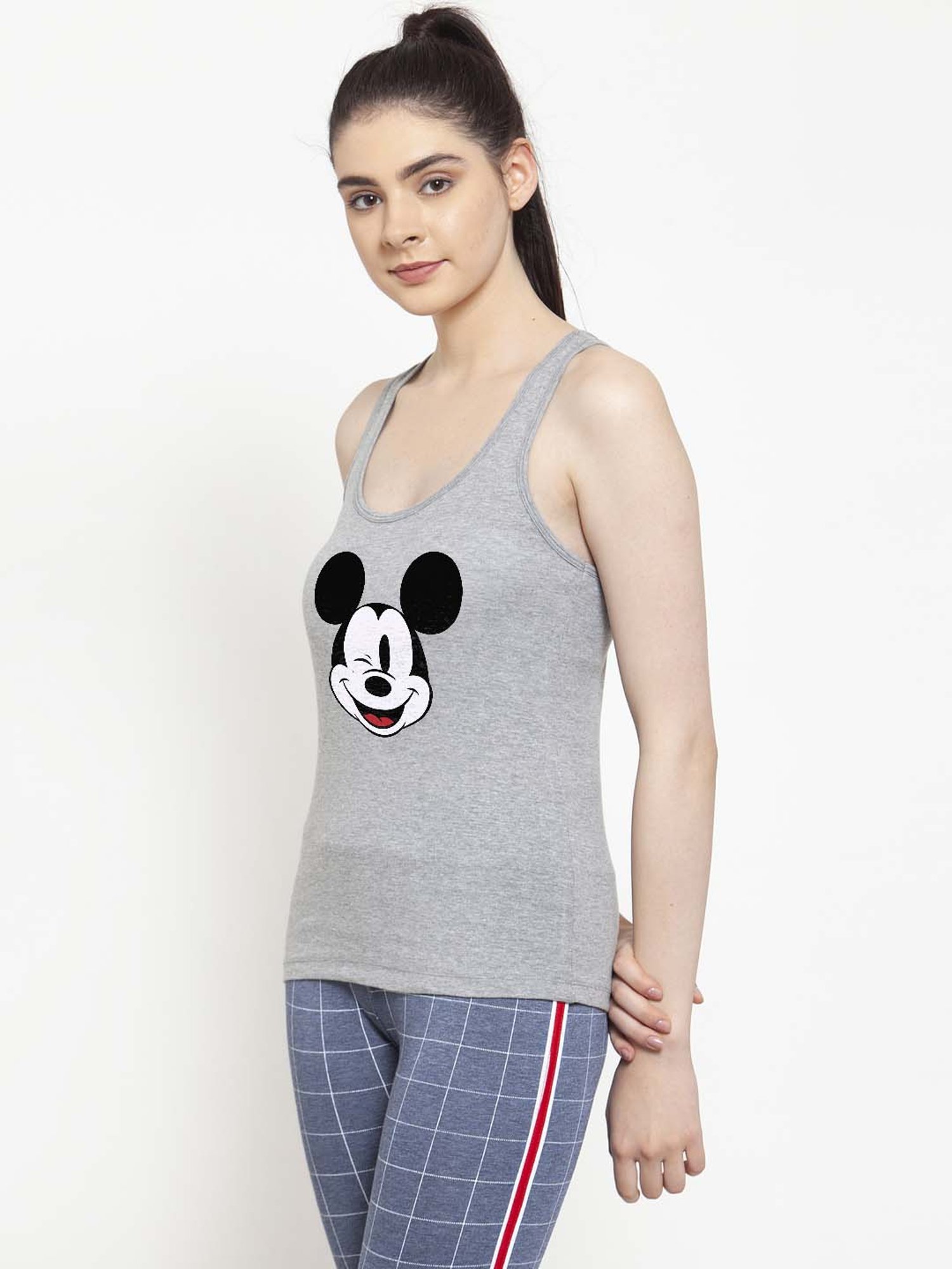 Friskers Grey Printed Camisole