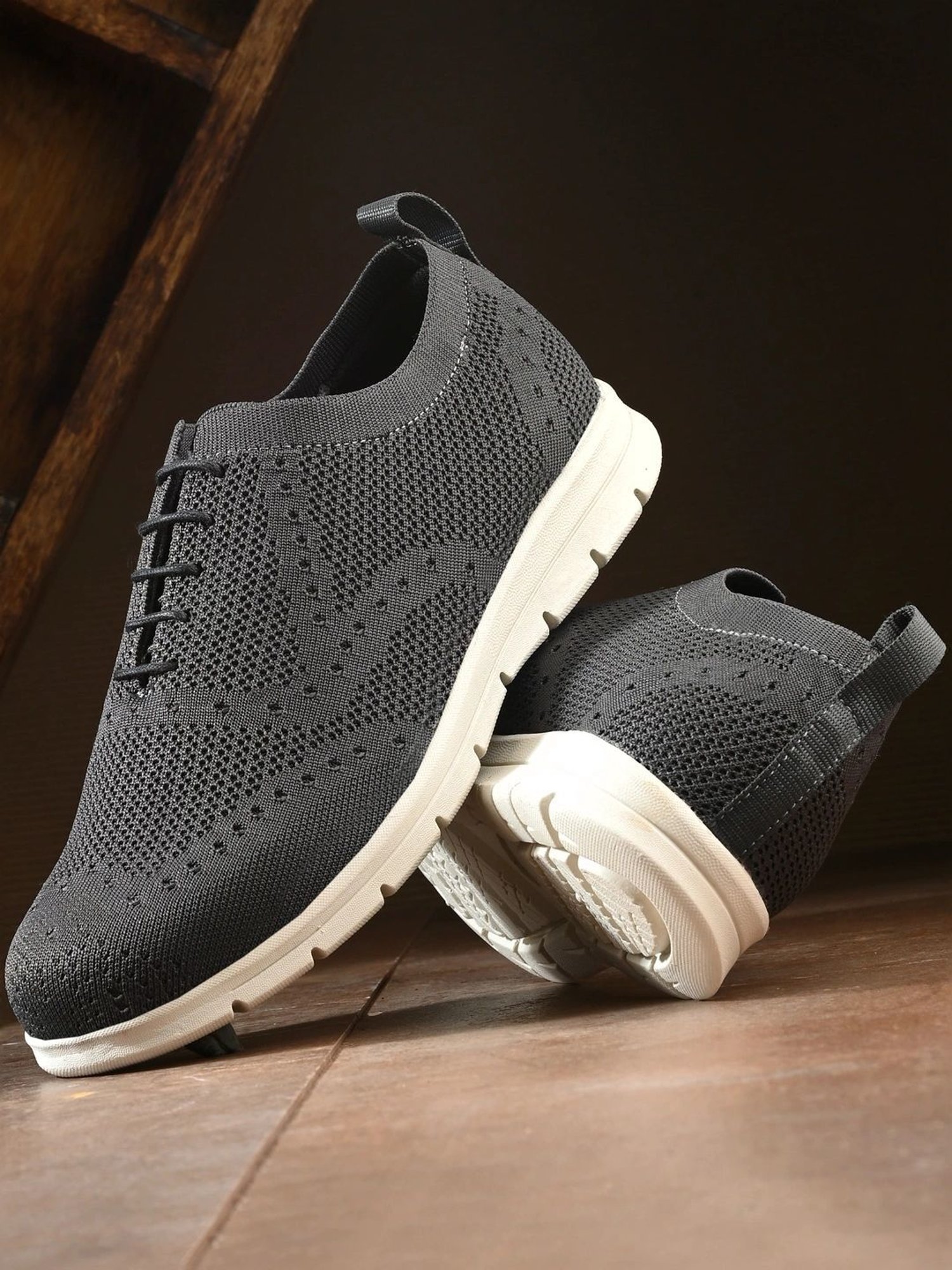 Hoversole Men's Lane Grey Brogue Shoes