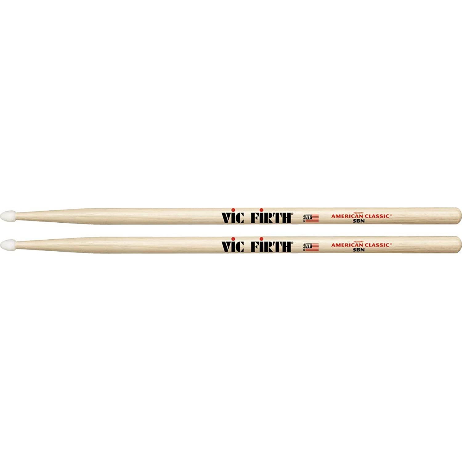 Vic Firth American Classic 5B Nylon Drumsticks (5BN),Natural