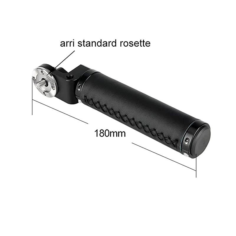 Leather Rosette Handle M6 Thread Mount, Applicable for 15mm Camera Shoulder Rig Rod Support System