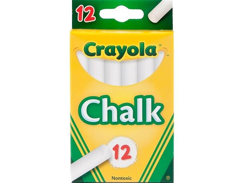 Crayola Children's Chalk in White - 12 Count