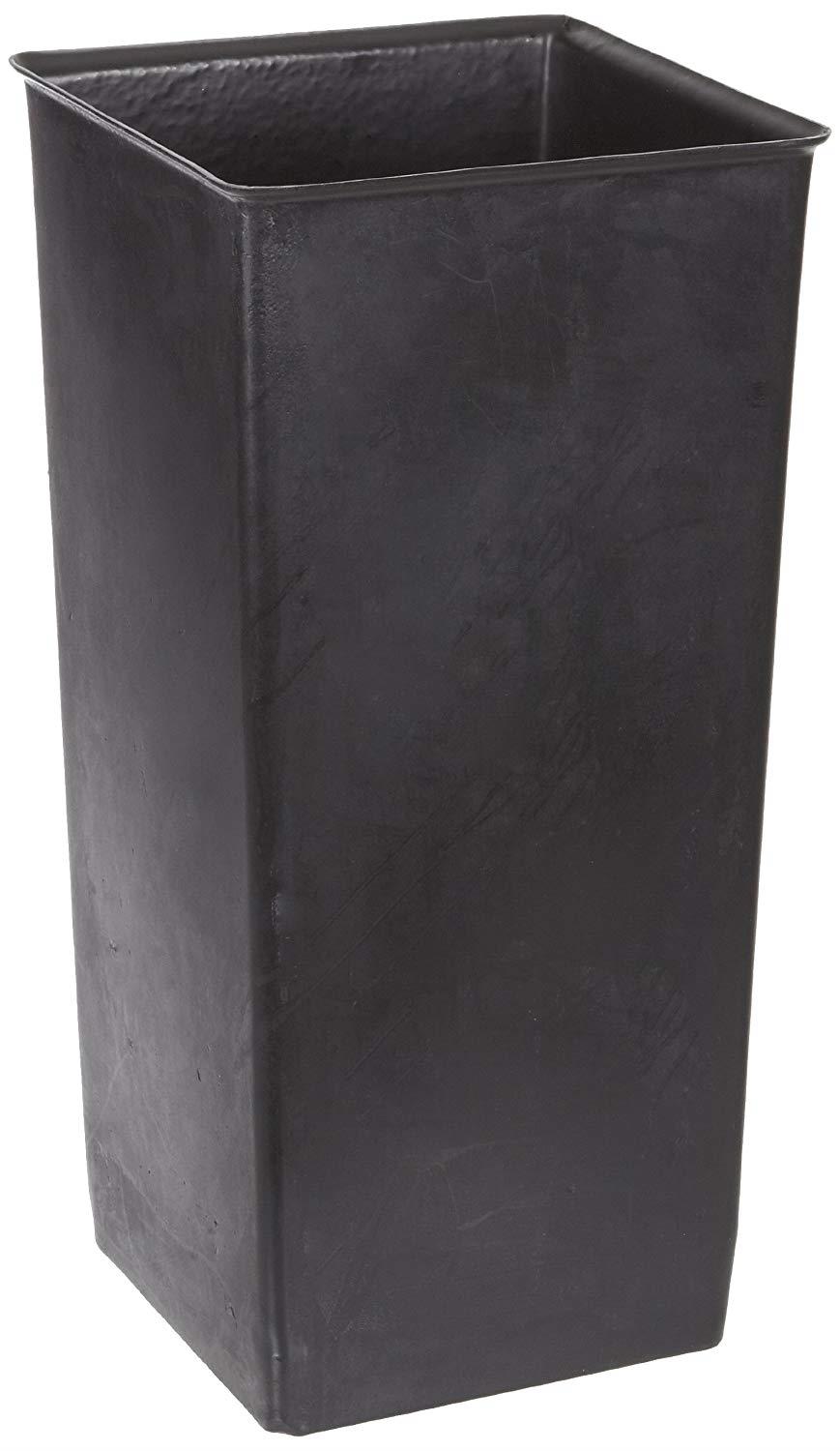 Witt Industries 21R Plastic 21-Gallon Rigid Waste Liner, Square, 13" Width x 13" Depth x 27" Height, Black