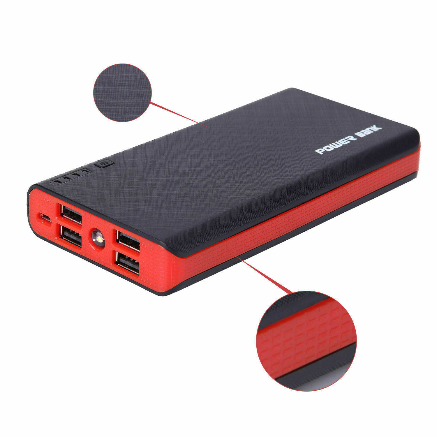 2000000mAh Portable Power Bank 4USB LCD LED External Charger for Cell Phone 2020