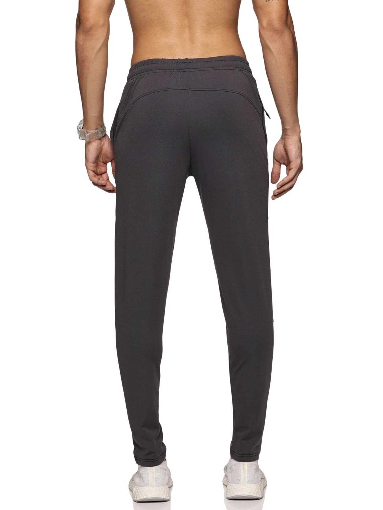 DOMIN8 Grey Slim Fit Trackpants