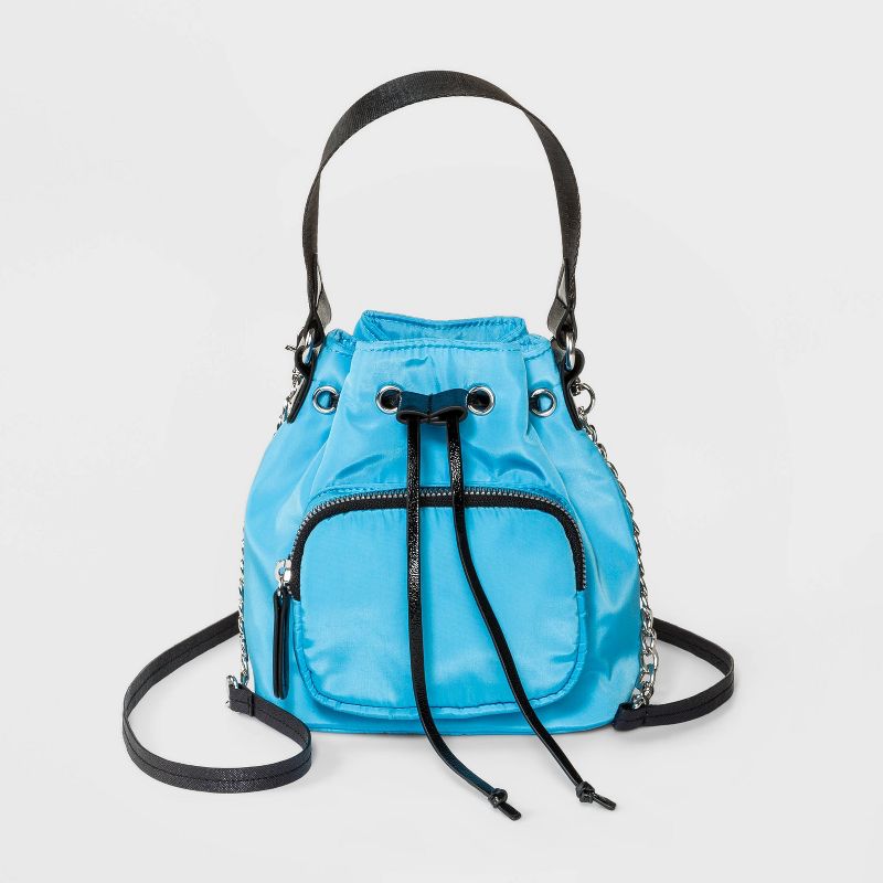 Bueno Zip Closure Crossbody Bag - Black