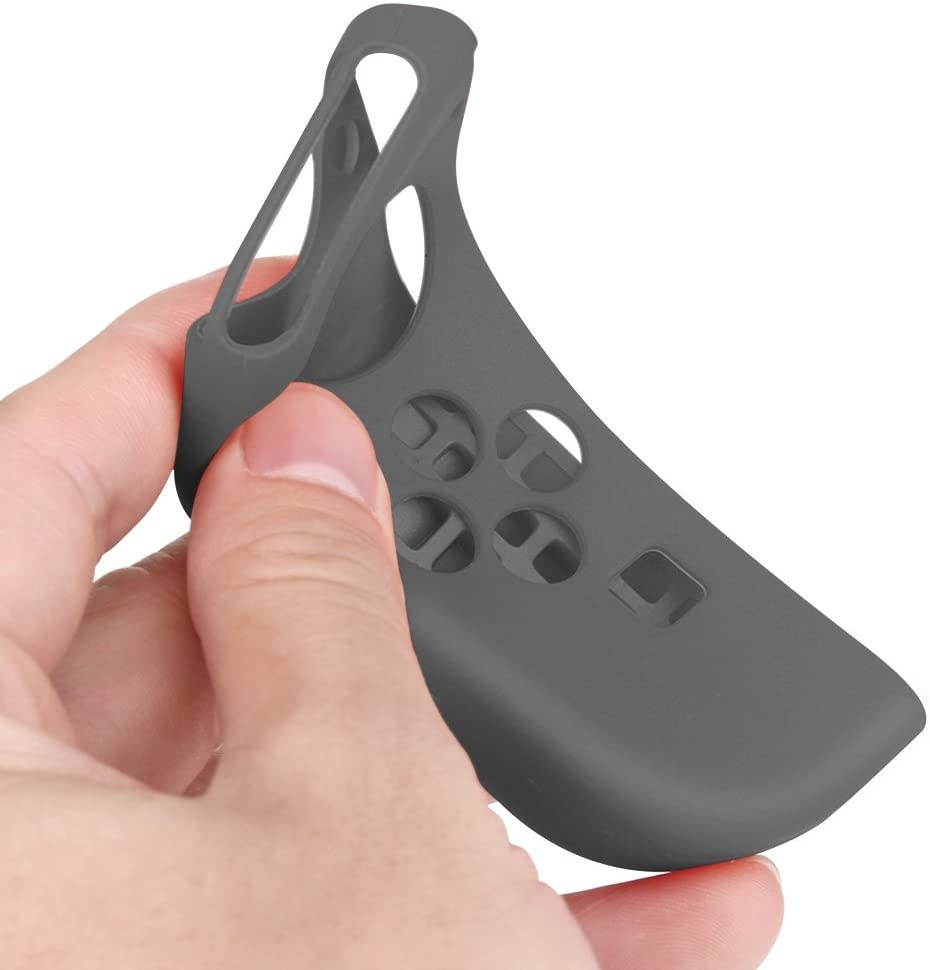 TNP Gel Guards with Thumb Grips Caps Works for Nintendo Switch Joy-Con Grip - Protective Case Covers Anti-Slip Ergonomic Lightweight Design Comfort Grip Controller Skin Accessories (1 Pair Neon Gray)