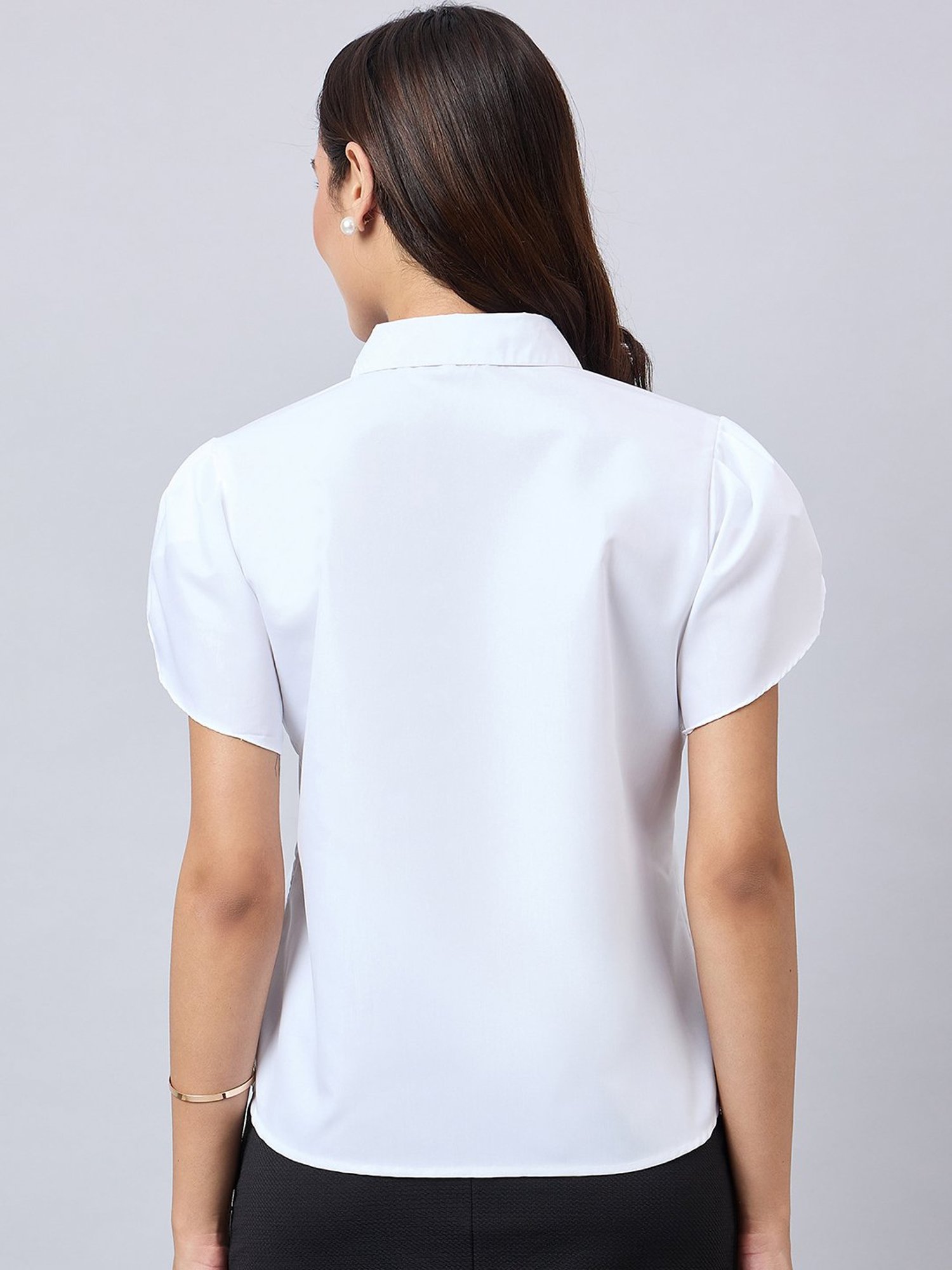 Style Quotient White Regular Fit Formal Shirt
