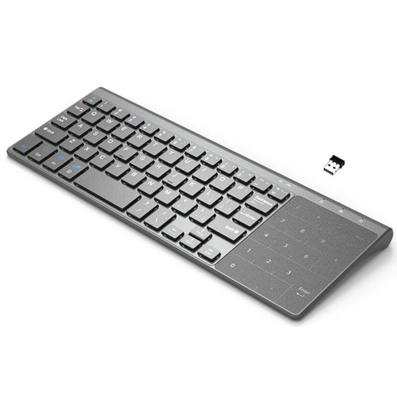 Vicabo 59 Keys Wireless Bluetooth Small Keypad, Mini Keyboard with Touchpad for PC/Laptop/Mac