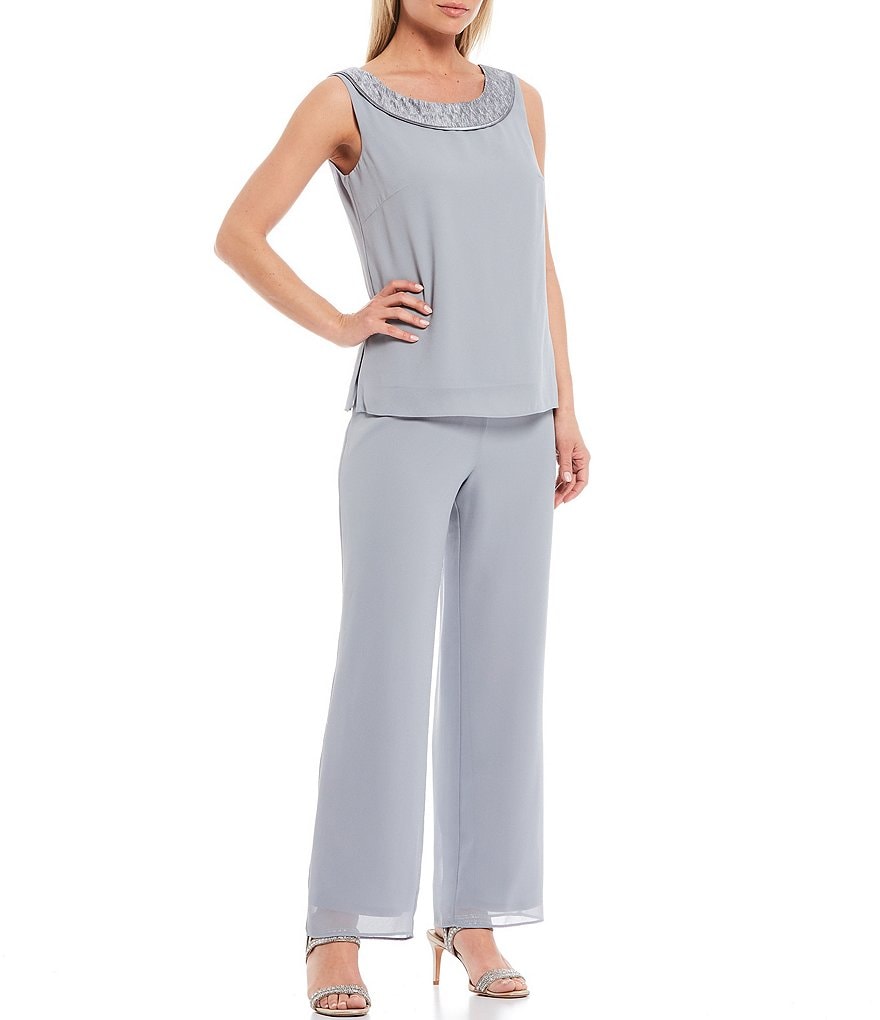 Alex Evenings Stretch Velvet Long Sleeve Ruched Beaded Accent Collar Boat Neck Blouse