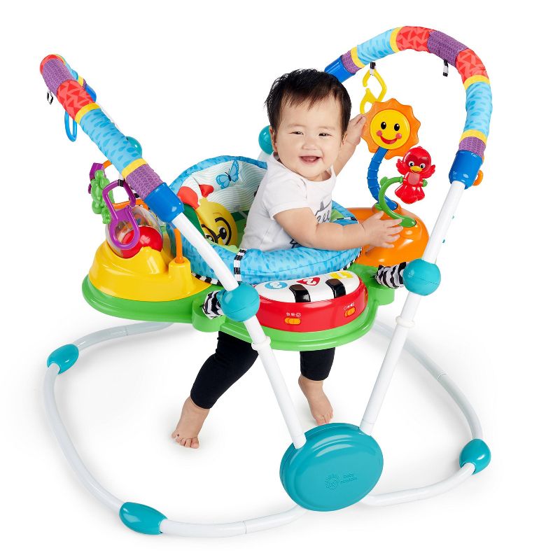 Evenflo Exersaucer Tiny Tropics 2-in-1 Baby Seat + Doorway Jumper
