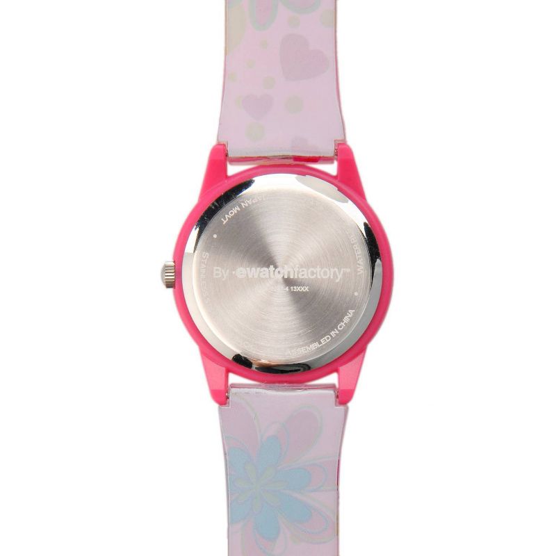 Girls' Red Balloon Pink Plastic Time Teacher Watch - Pink
