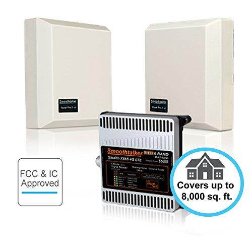 Smoothtalker Stealth X6 65dB 4G LTE Extreme Power 6 Band Cell Signal Booster Kit