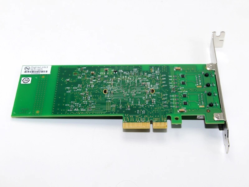 Gigabit Ext 2 Port PCI-E x4 Ethernet Adapter Server Card Chipset for 82576
