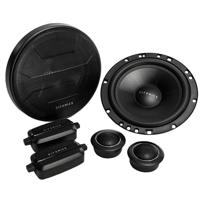 Hifonics ZS65C Zeus 6.5" 2 Way Car Audio 400W Component Speaker Systems (6 Pack)