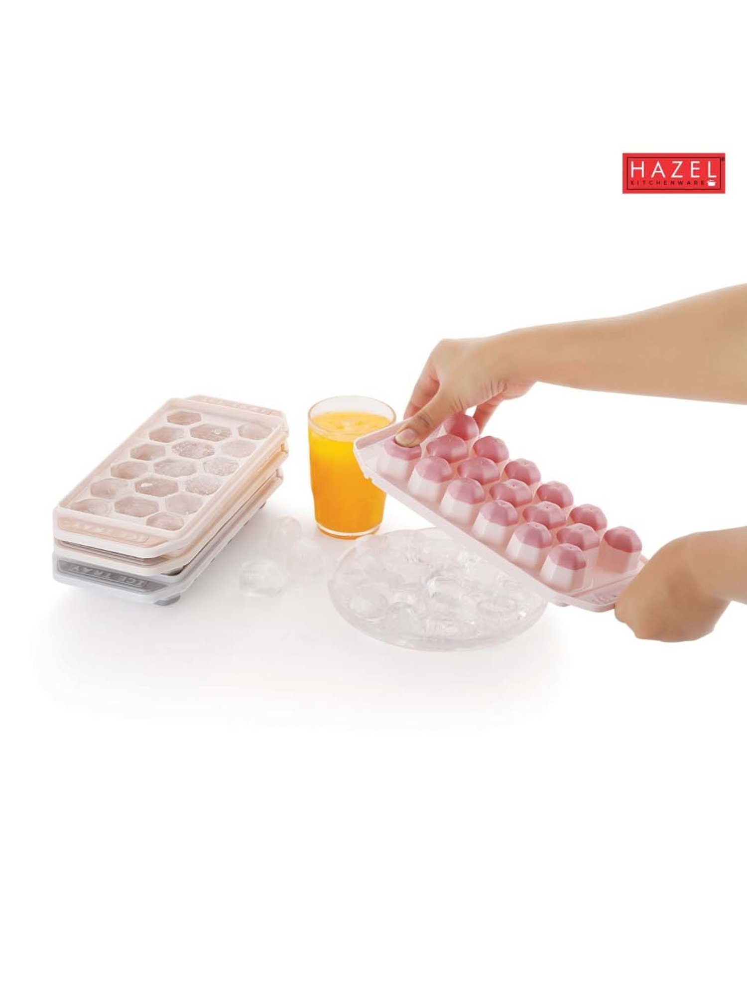 HAZEL Carrot Silicone Reusable Ice Cube Tray For Freezer