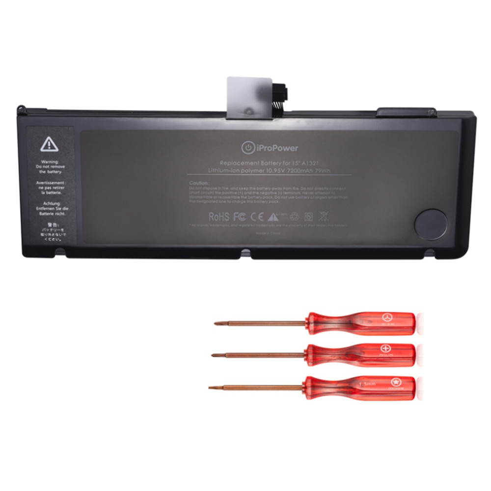 iProPower A1321 Battery for Apple MacBook Pro 15&rdquo; inch A1286 [Only 2009 2010 Version] 7200mAh High Capacity Replacement Battery