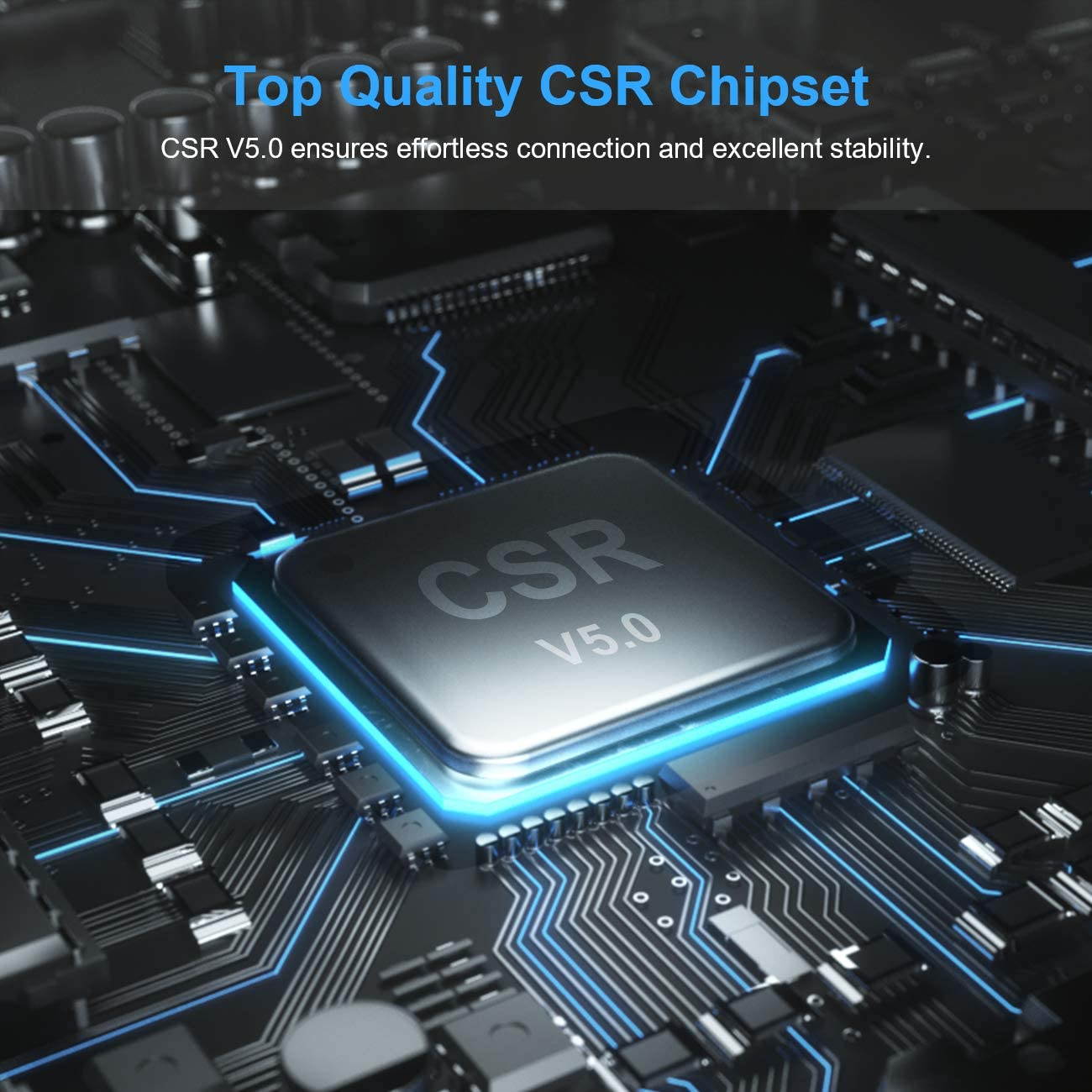 UKCOCO Bluetooth Headset with Noise Canceling, Wireless Bluetooth Headset with Microphone ,for PC, Call Center, Cellphone, Online Teaching, Conference Calls, 17 hrs Working Time for Long Haul