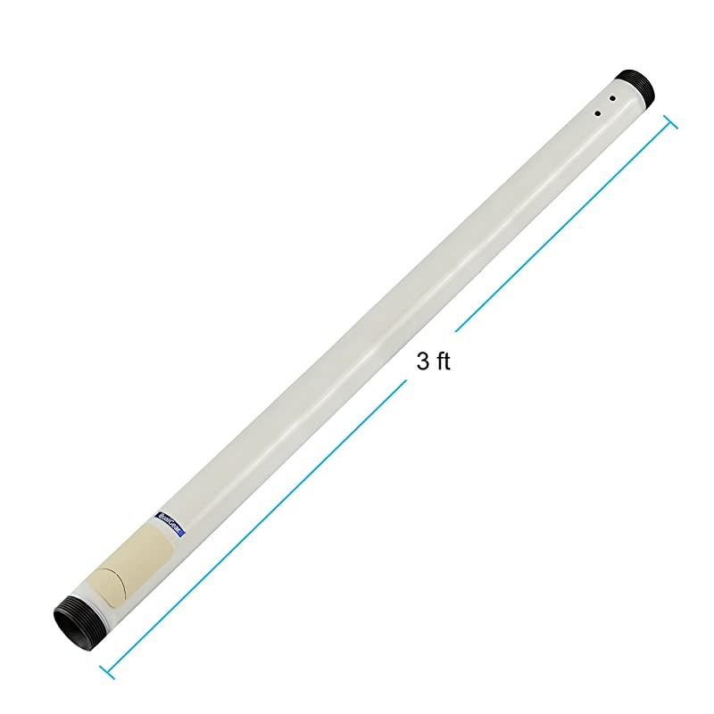QG-PRO-PM-3FT-W Pro-AV 1.5" Npt Threaded Pipe, 3' Length Projector Accessory