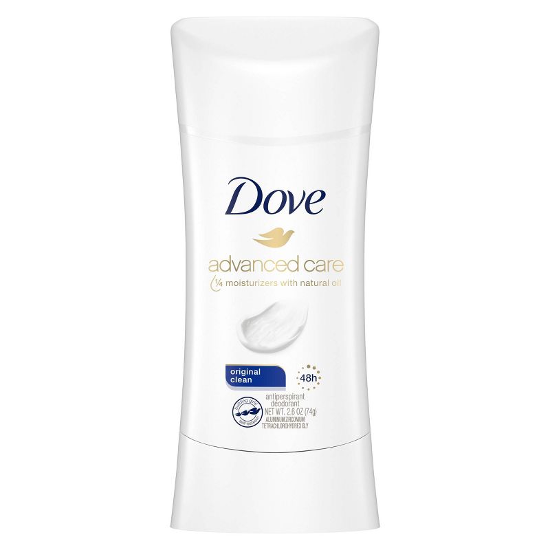 Dove Advanced Care Original Clean 48-Hour Antiperspirant & Deodorant Stick - 2.6oz/4ct