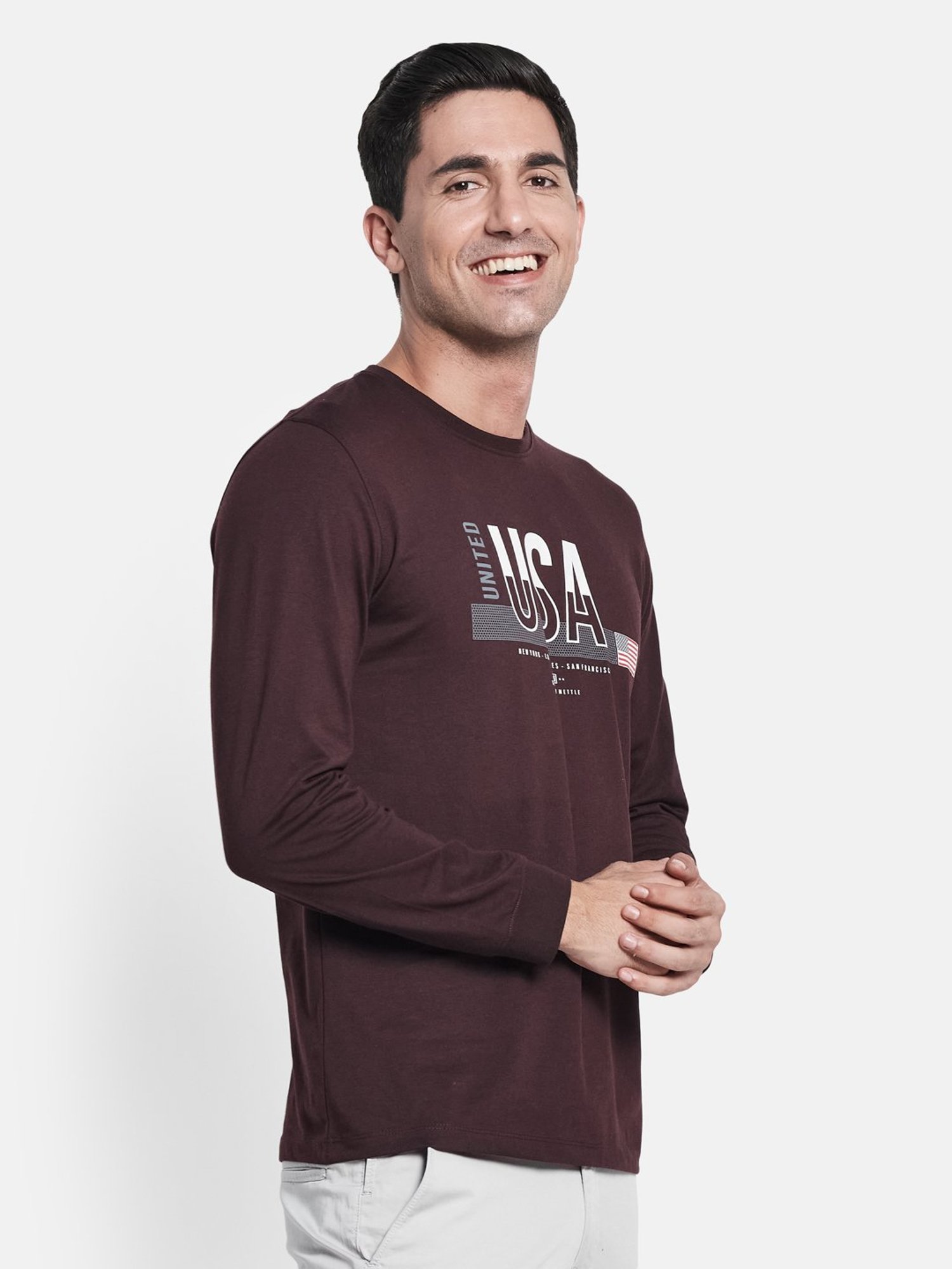 METTLE Dark Wine Crew T-Shirt