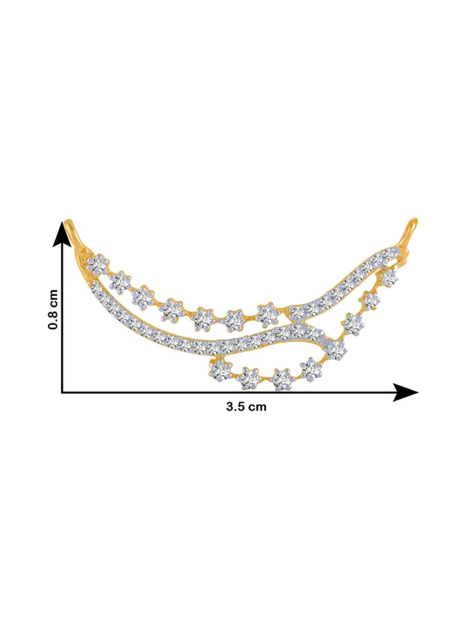 P.C. Chandra Jewellers 14 kt Gold & Diamond Pendant