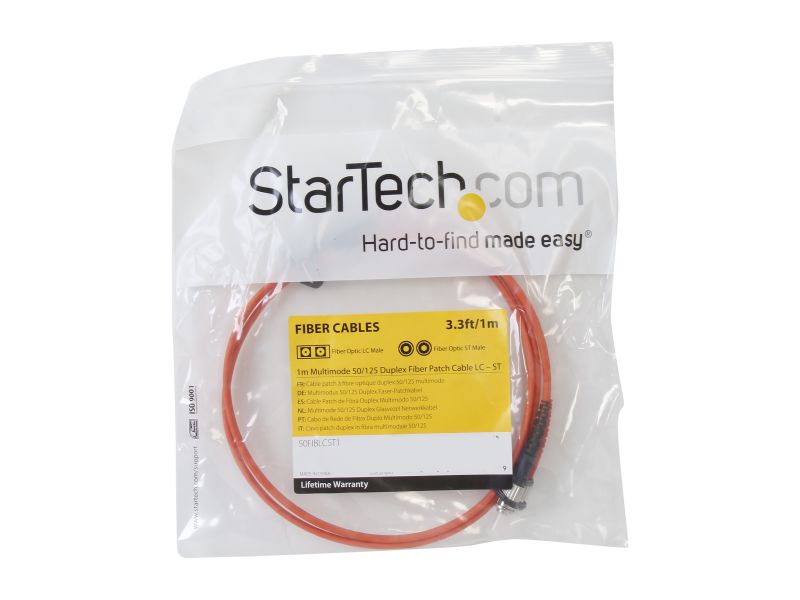 Fiber Optic Cable LC-LC 9/125 Duplex Single-Mode Fiber Cable Yellow 5 meters