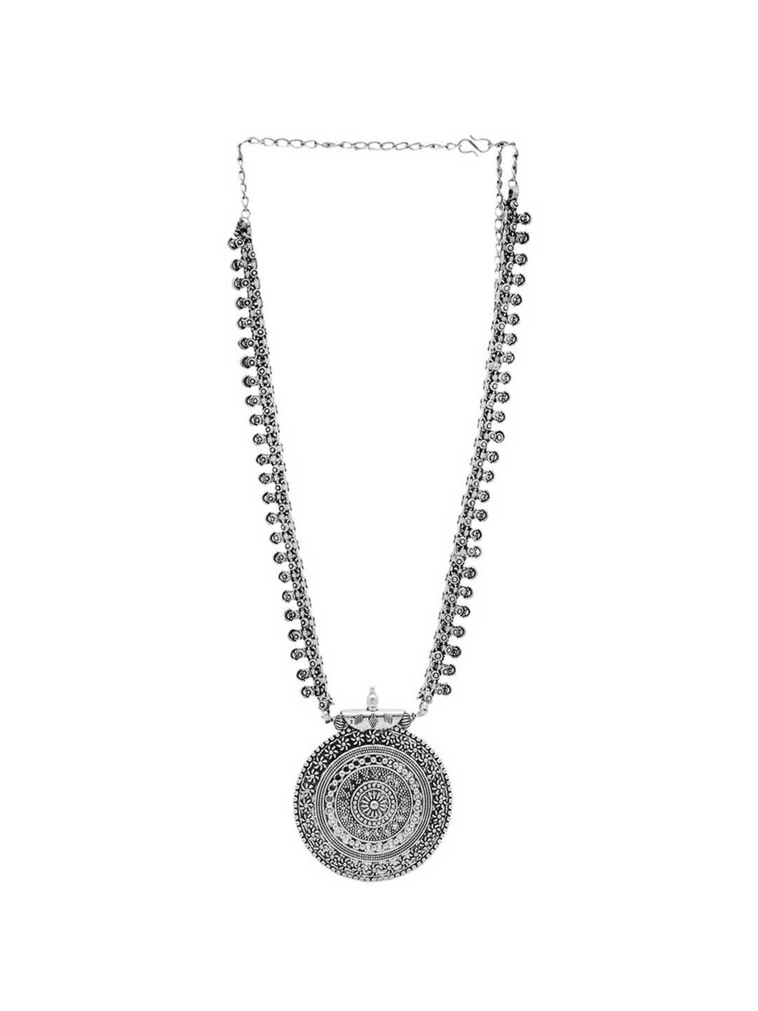 Teejh Pitara Collection Mishita Metallic Oxidized Jewellery Set