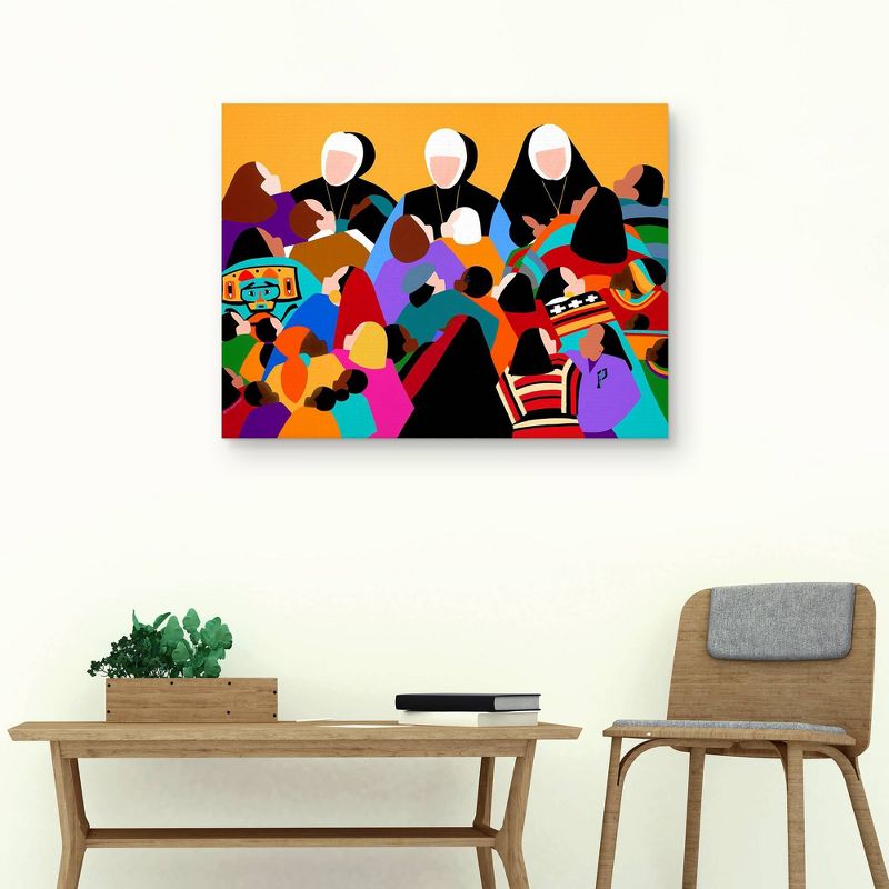 30" x 40" Sisters of Providence by Synthia Saint James Canvas Art Print - Masterpiece Art Gallery