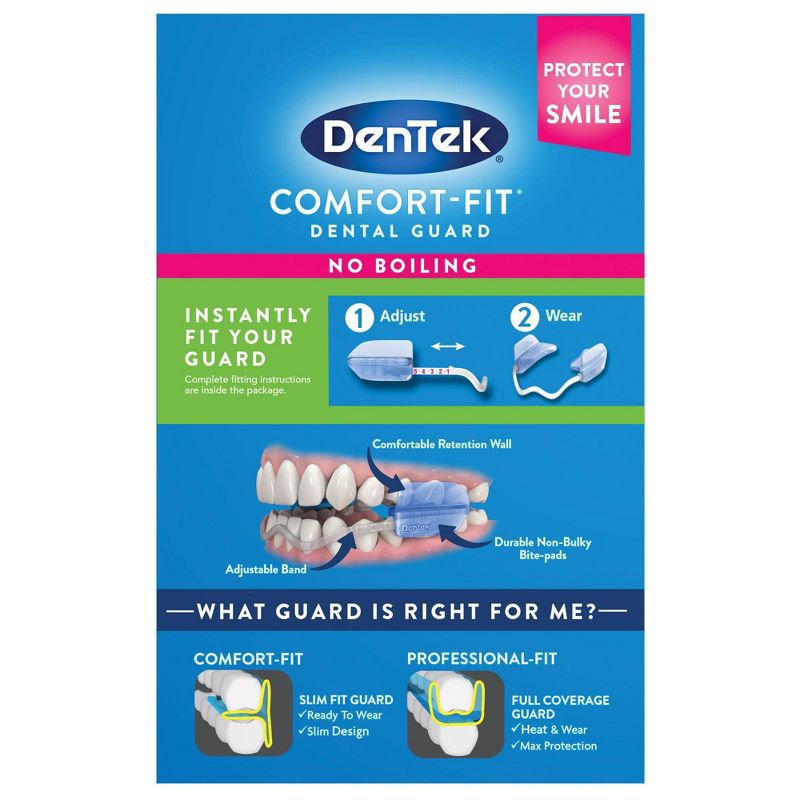 DenTek Comfort-Fit Dental Guard for Nighttime Teeth Grinding - 2ct with Storage Case