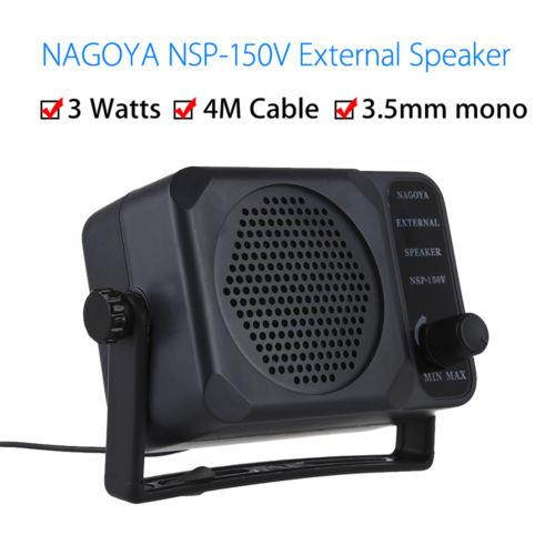 Nagoya NSP-150V External Speaker 3W for Ham Radios ICOM Yaesu Motorola Kenwood