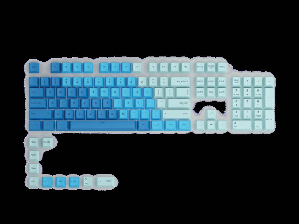 Glorious GPBT Keycaps, Gorgeous cherry-profile keycaps,super-durable PBT plastic,in a variety of vibrant colorways-Pastel