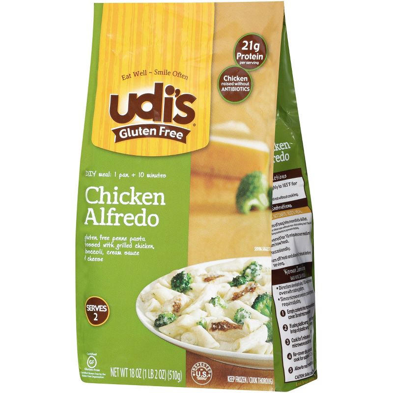 Udi's Gluten Free Frozen Chicken Penne Alfredo - 18oz